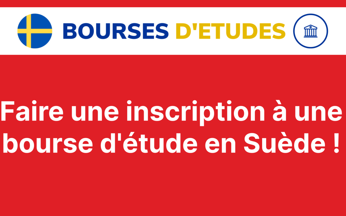 Faire une inscription a une bourse detude en Suede en