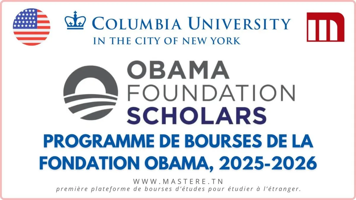 Programme de Bourses de la Fondation Obama 20252026